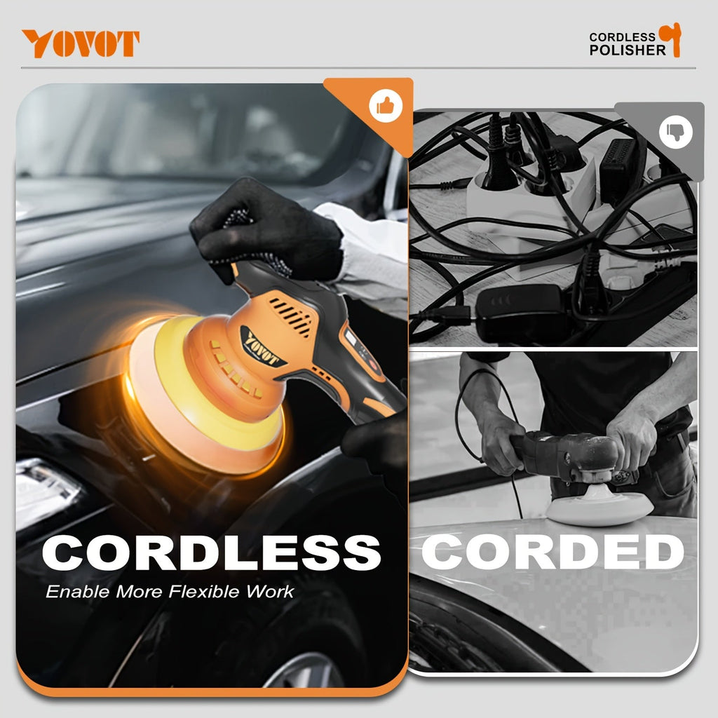 NNETM Cordless Polisher & Buffer Machine Kit
